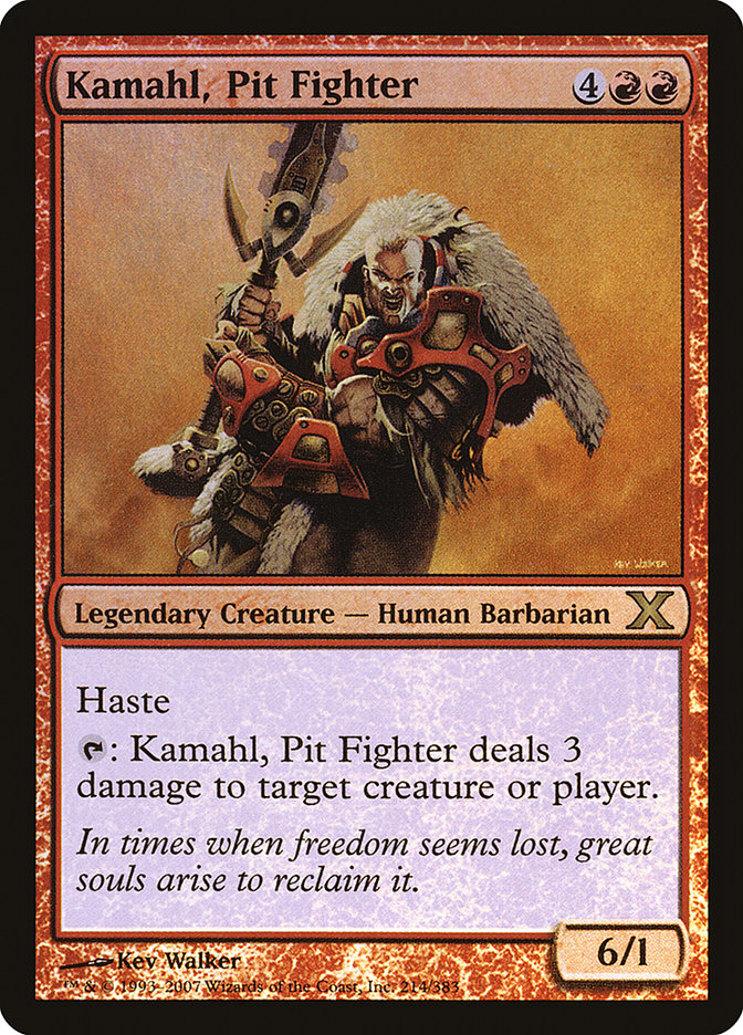 Kamahl, Pit Fighter (Premium Foil) [Tenth Edition] | Exor Games Truro