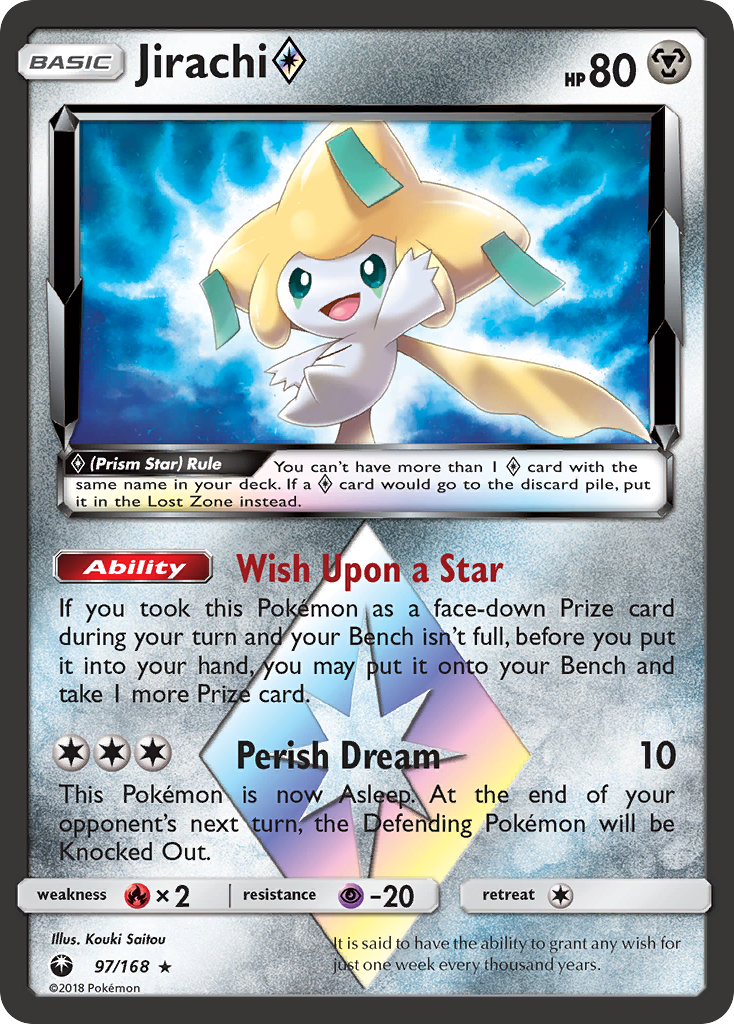 Jirachi (97/168) (Prism Star) [Sun & Moon: Celestial Storm] | Exor Games Truro