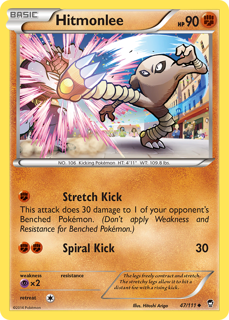 Hitmonlee (47/111) [XY: Furious Fists] | Exor Games Truro