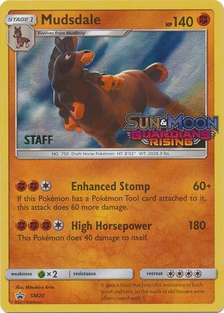 Mudsdale (SM20) (Staff Prerelease Promo) [Sun & Moon: Black Star Promos] | Exor Games Truro