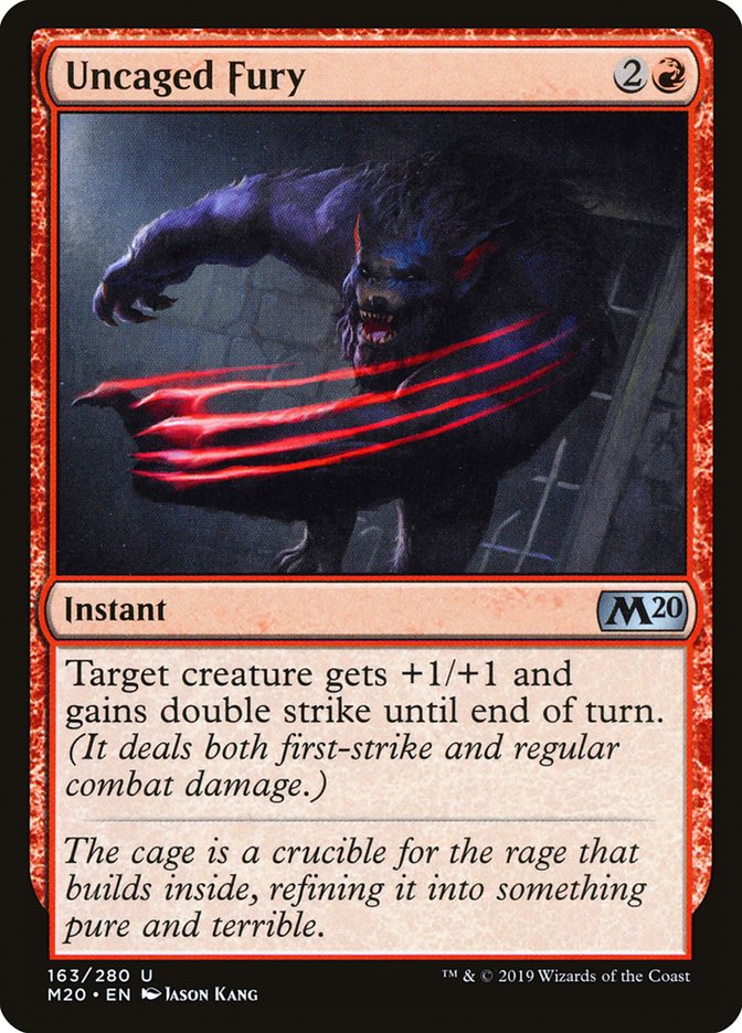 Uncaged Fury [Core Set 2020] | Exor Games Truro