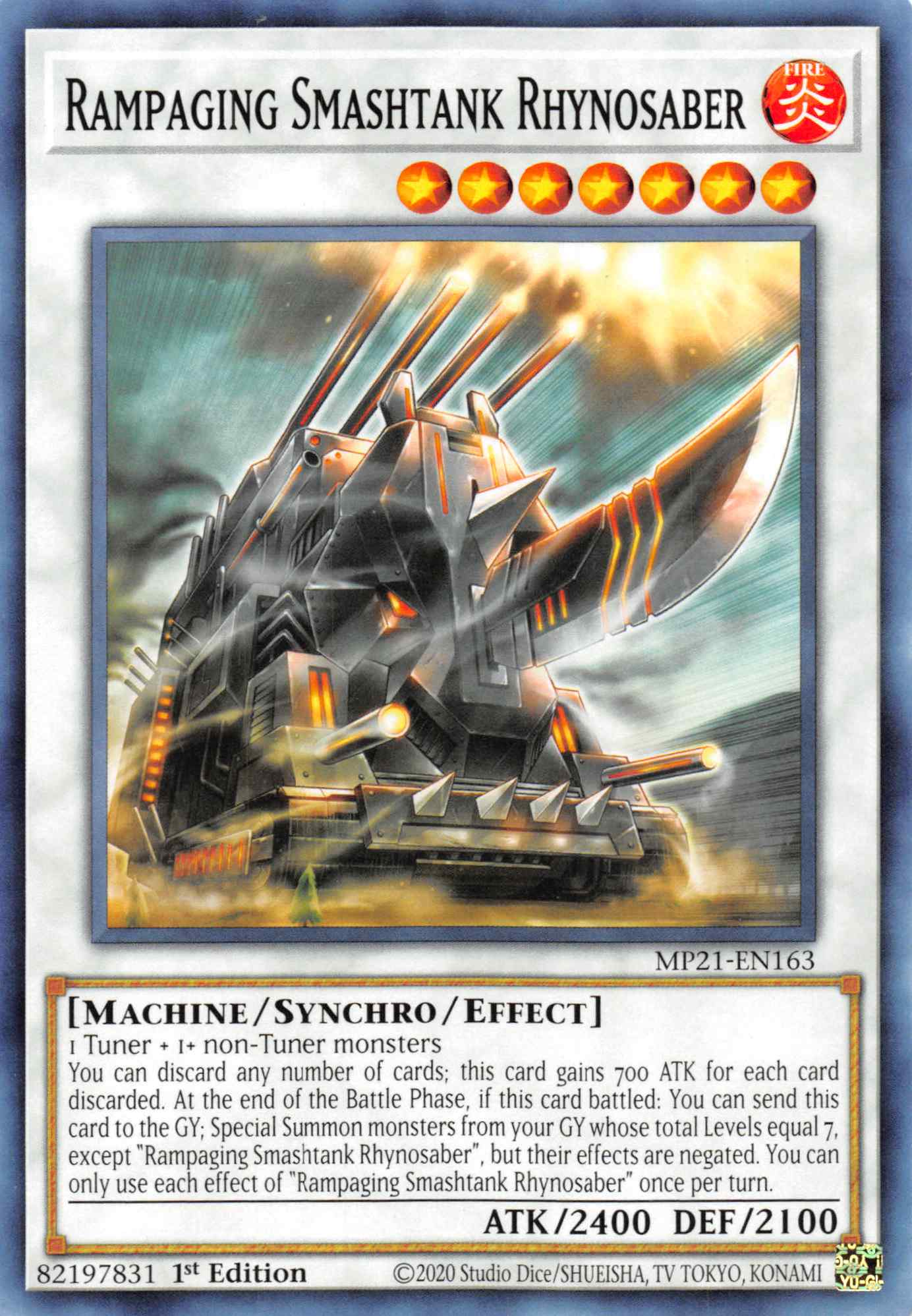 Rampaging Smashtank Rhynosaber [MP21-EN163] Common | Exor Games Truro