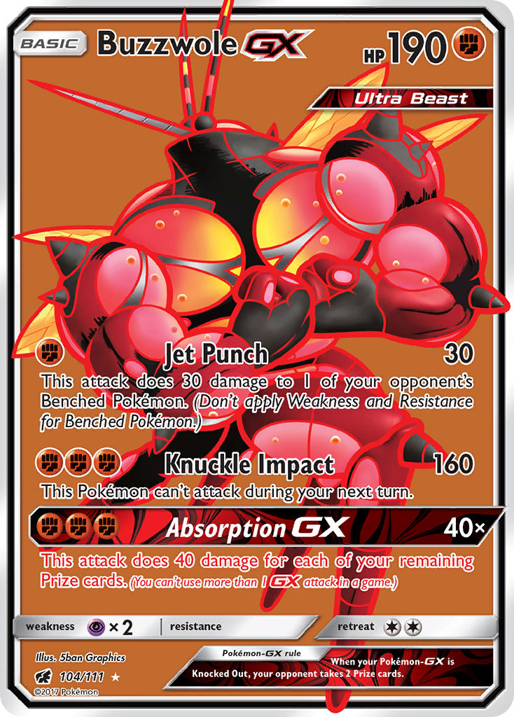 Buzzwole GX (104/111) [Sun & Moon: Crimson Invasion] | Exor Games Truro