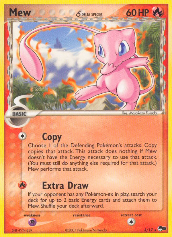 Mew (3/17) (Delta Species) [POP Series 5] | Exor Games Truro