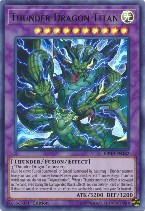 Thunder Dragon Titan [MP19-EN182] Ultra Rare | Exor Games Truro