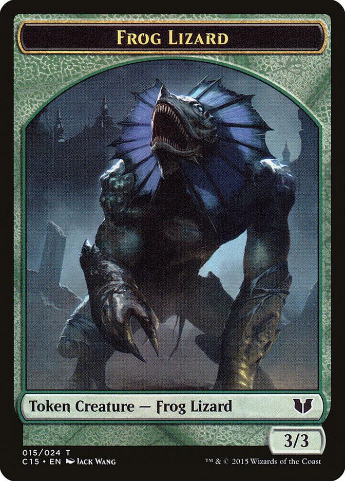 Frog Lizard Token [Commander 2015 Tokens] | Exor Games Truro