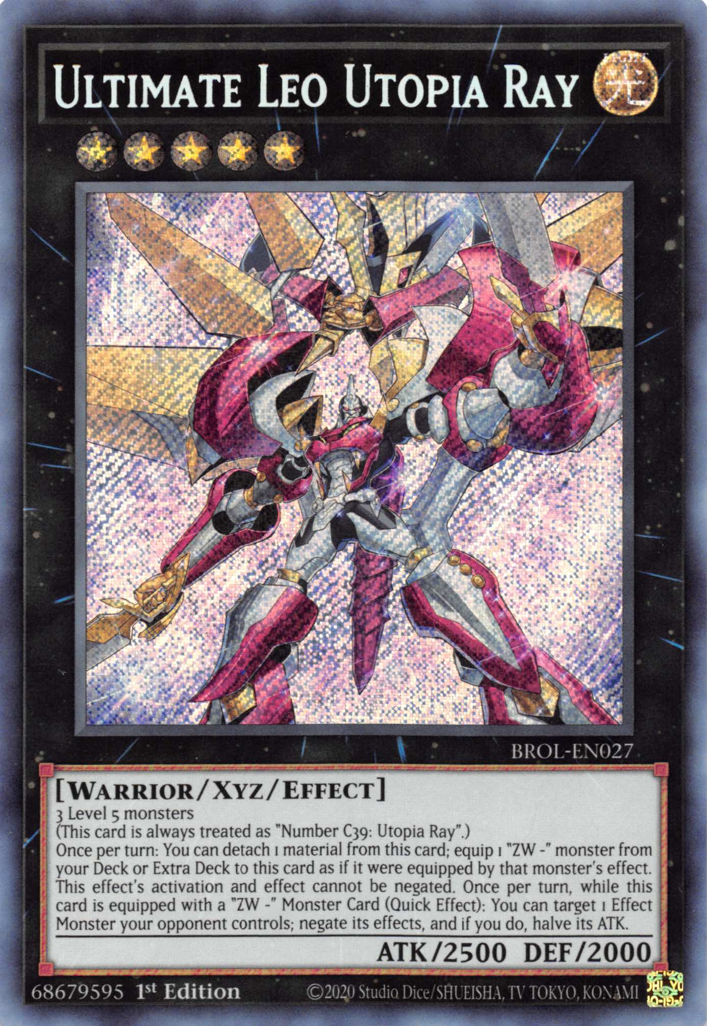 Ultimate Leo Utopia Ray [BROL-EN027] Secret Rare | Exor Games Truro