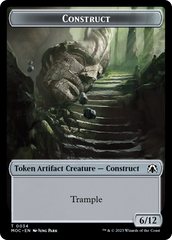 Phyrexian Golem // Construct Double-Sided Token [March of the Machine Commander Tokens] | Exor Games Truro