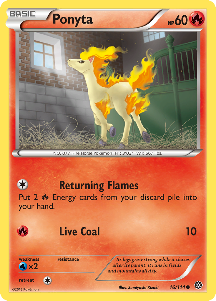 Ponyta (16/114) [XY: Steam Siege] | Exor Games Truro