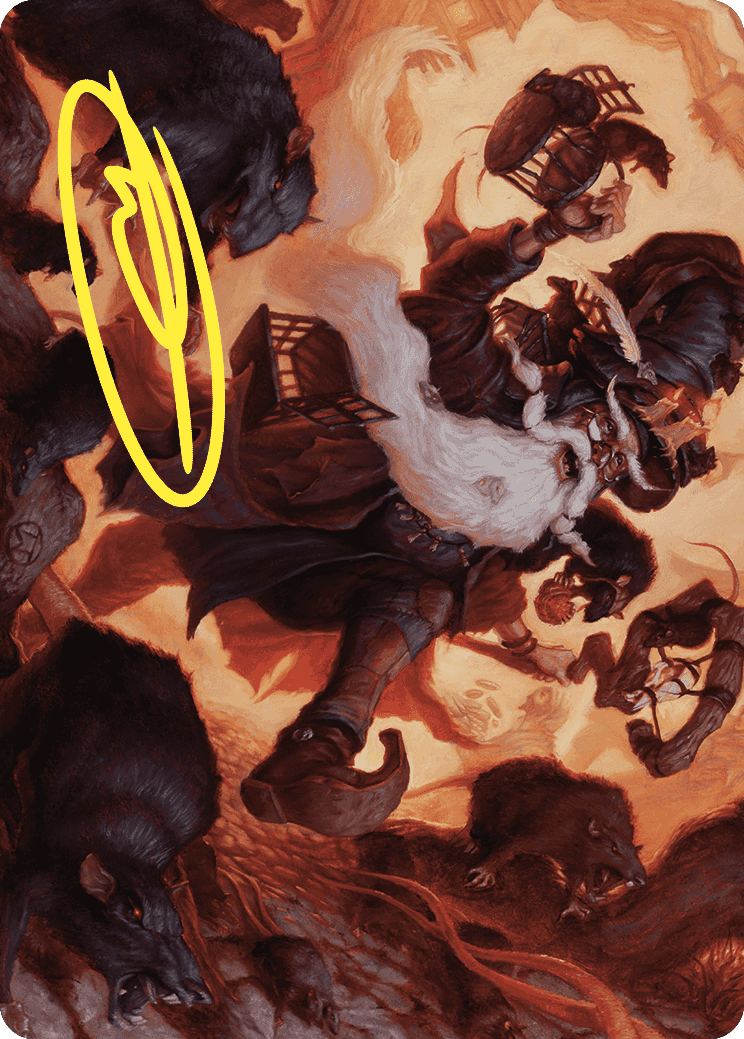 Tattered Ratter Art Card (Gold-Stamped Signature) [Wilds of Eldraine Art Series] | Exor Games Truro
