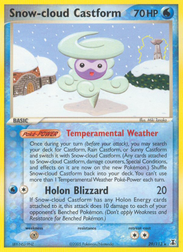 Snow-cloud Castform (29/113) [EX: Delta Species] | Exor Games Truro