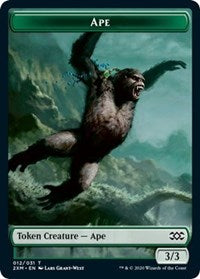 Ape // Elemental Double-sided Token [Double Masters Tokens] | Exor Games Truro