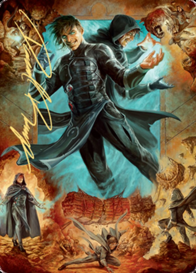 Jace, Mirror Mage 2 Art Card (Gold-Stamped Signature) [Zendikar Rising Art Series] | Exor Games Truro