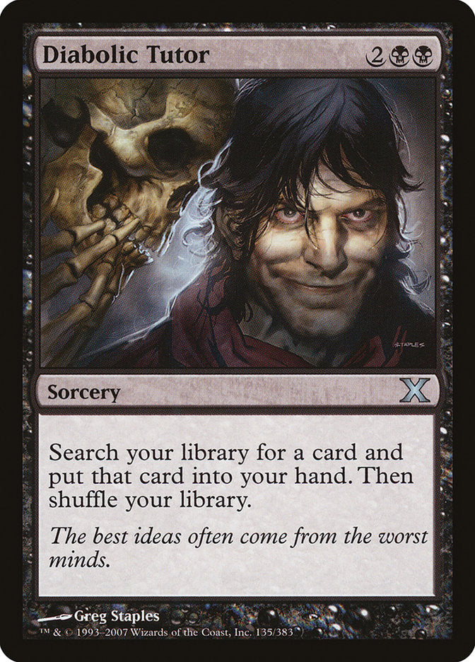 Diabolic Tutor [Tenth Edition] | Exor Games Truro