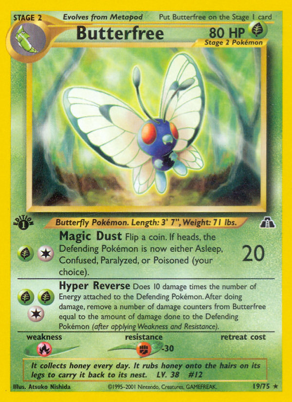 Butterfree (19/75) [Neo Discovery 1st Edition] | Exor Games Truro