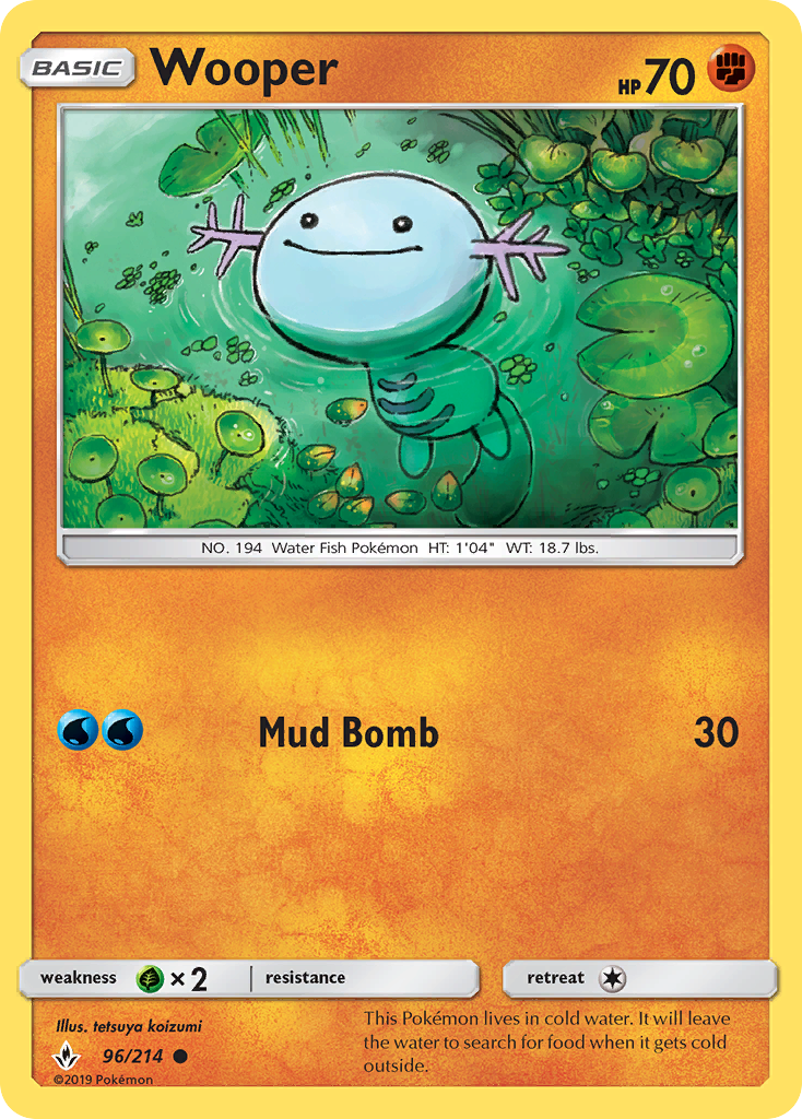 Wooper (96/214) [Sun & Moon: Unbroken Bonds] | Exor Games Truro