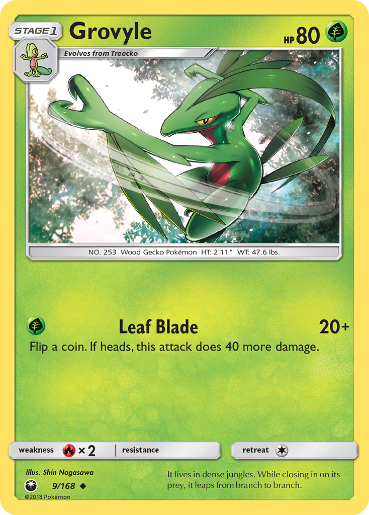 Grovyle (9/168) [Sun & Moon: Celestial Storm] | Exor Games Truro