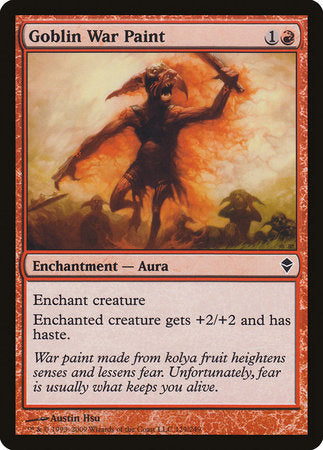 Goblin War Paint [Zendikar] | Exor Games Truro