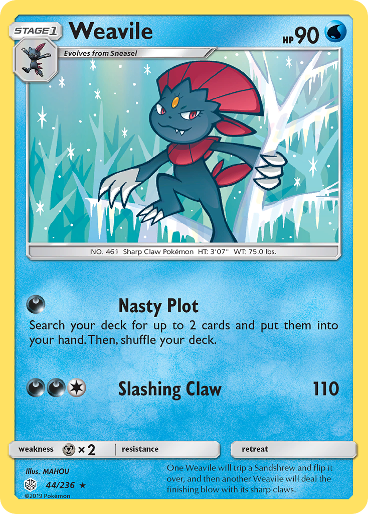 Weavile (44/236) [Sun & Moon: Cosmic Eclipse] | Exor Games Truro