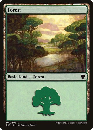 Forest (307) [Commander 2017] | Exor Games Truro