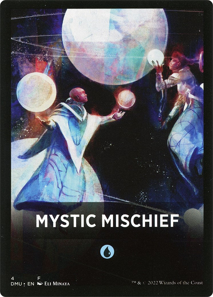 Mystic Mischief Theme Card [Dominaria United Tokens] | Exor Games Truro