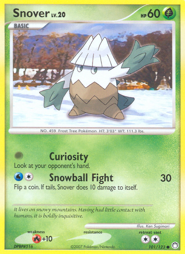 Snover (101/123) [Diamond & Pearl: Mysterious Treasures] | Exor Games Truro