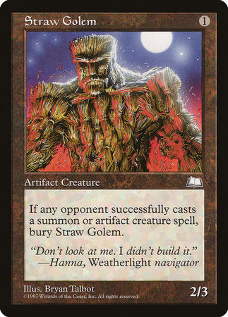Straw Golem [Weatherlight] | Exor Games Truro