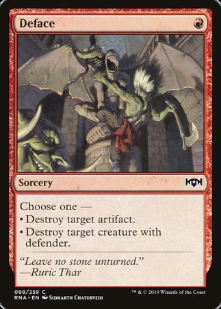 Deface [Ravnica Allegiance] | Exor Games Truro