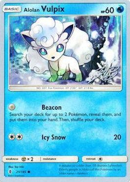 Alolan Vulpix (21/145) (Ice Path FTW - Zachary Bokhari) [World Championships 2017] | Exor Games Truro