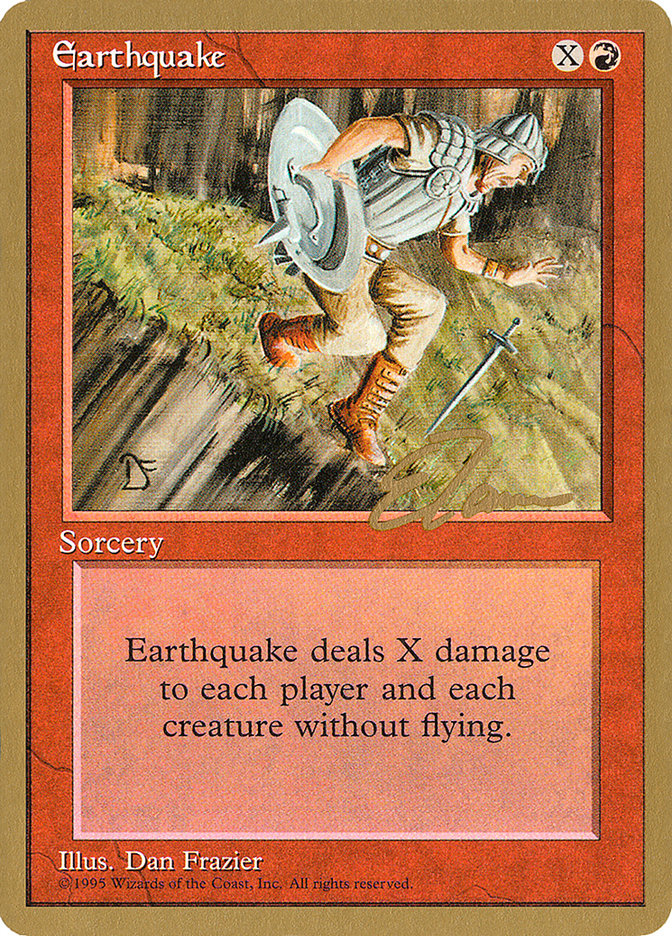 Earthquake (Eric Tam) [Pro Tour Collector Set] | Exor Games Truro