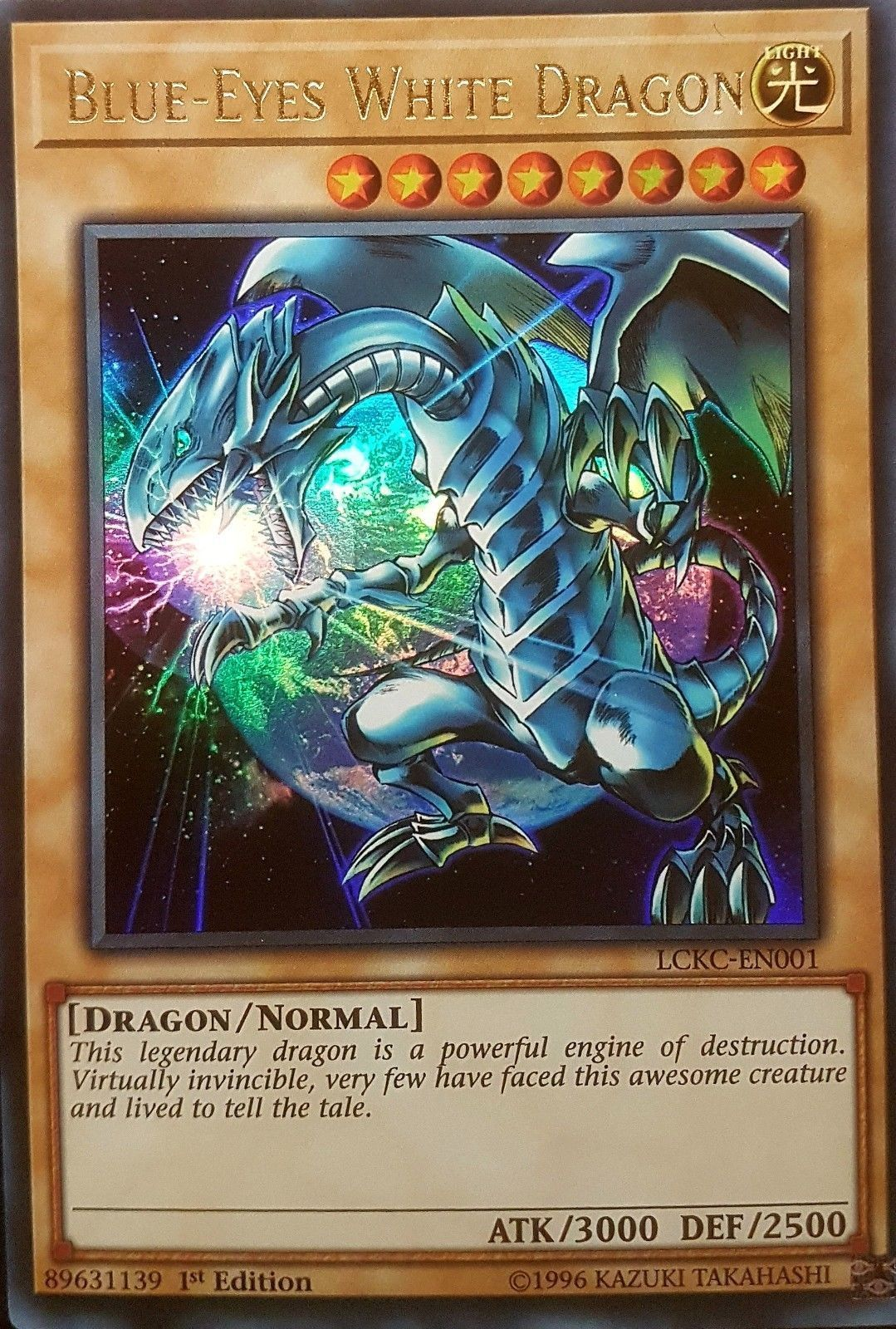 Blue-Eyes White Dragon (Version 3) [LCKC-EN001] Ultra Rare | Exor Games Truro