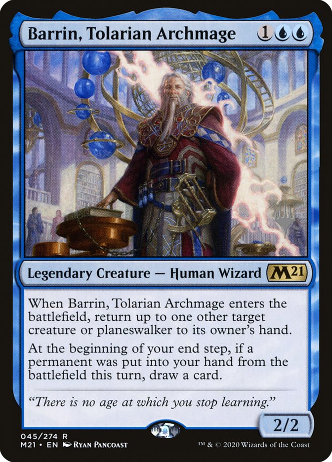 Barrin, Tolarian Archmage (Promo Pack) [Core Set 2021 Promos] | Exor Games Truro