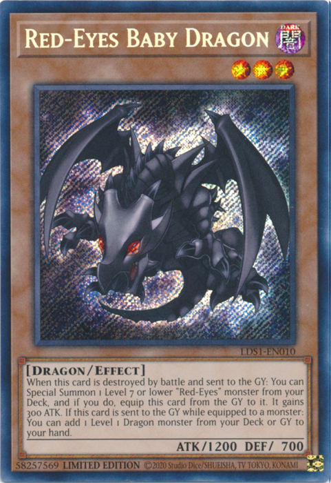 Red-Eyes Baby Dragon [LDS1-EN010] Secret Rare | Exor Games Truro