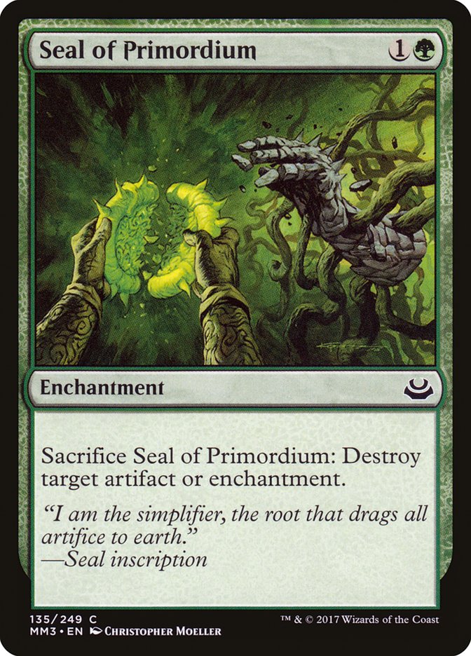 Seal of Primordium [Modern Masters 2017] | Exor Games Truro