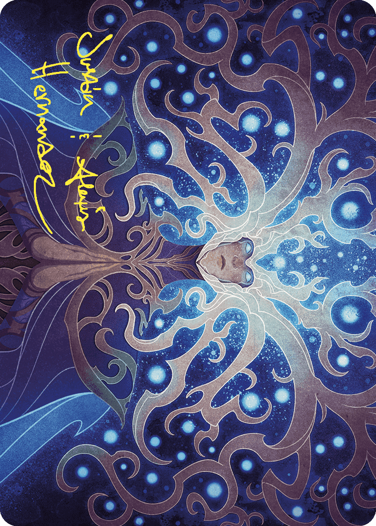 Omniscience Art Card (Gold-Stamped Signature) [Wilds of Eldraine Art Series] | Exor Games Truro