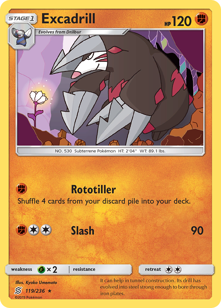 Excadrill (119/236) [Sun & Moon: Unified Minds] | Exor Games Truro