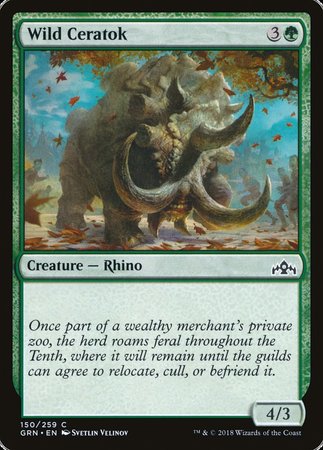 Wild Ceratok [Guilds of Ravnica] | Exor Games Truro