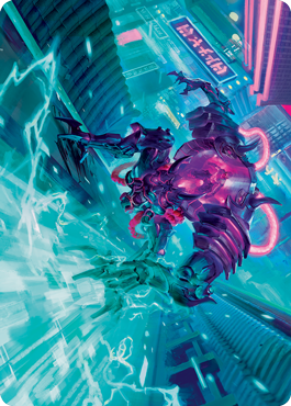 Surgehacker Mech Art Card [Kamigawa: Neon Dynasty Art Series] | Exor Games Truro