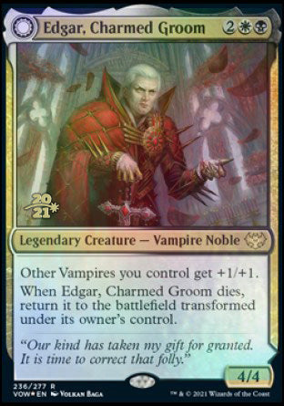 Edgar, Charmed Groom // Edgar Markov's Coffin [Innistrad: Crimson Vow Prerelease Promos] | Exor Games Truro