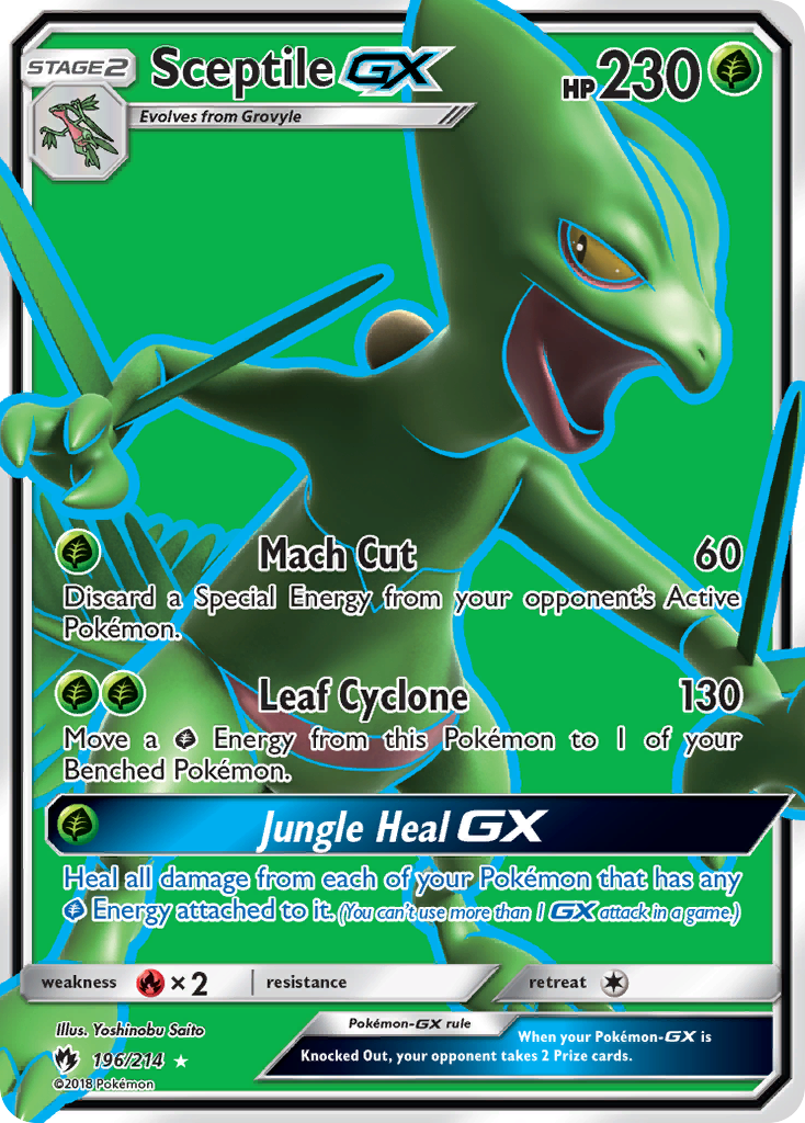 Sceptile GX (196/214) [Sun & Moon: Lost Thunder] | Exor Games Truro