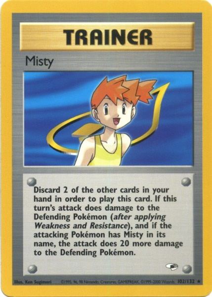 Misty (102/132) [Gym Heroes Unlimited] | Exor Games Truro