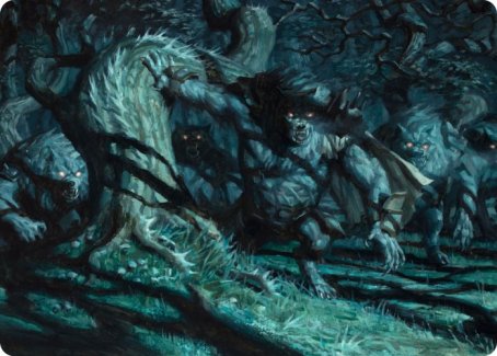 Unnatural Moonrise Art Card [Innistrad: Midnight Hunt Art Series] | Exor Games Truro