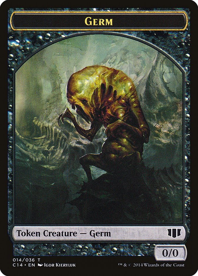 Germ // Zombie (016/036) Double-sided Token [Commander 2014 Tokens] | Exor Games Truro