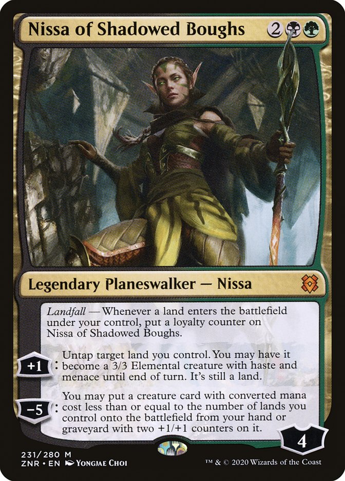 Nissa of Shadowed Boughs [Zendikar Rising] | Exor Games Truro