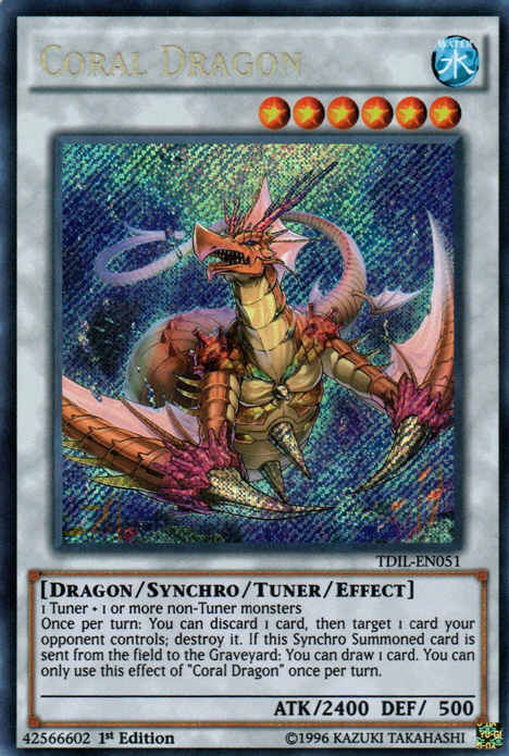 Coral Dragon [TDIL-EN051] Secret Rare | Exor Games Truro