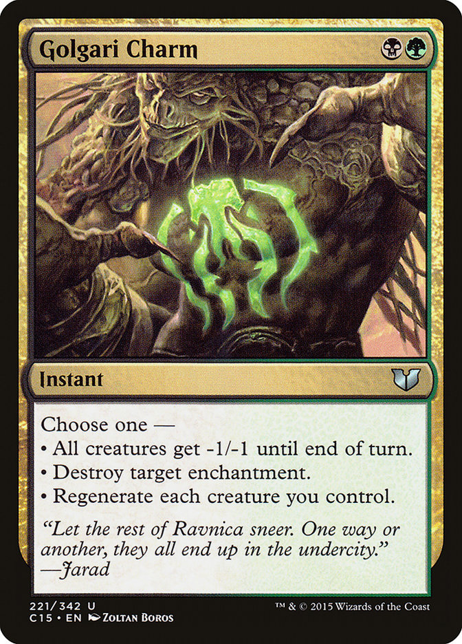 Golgari Charm [Commander 2015] | Exor Games Truro