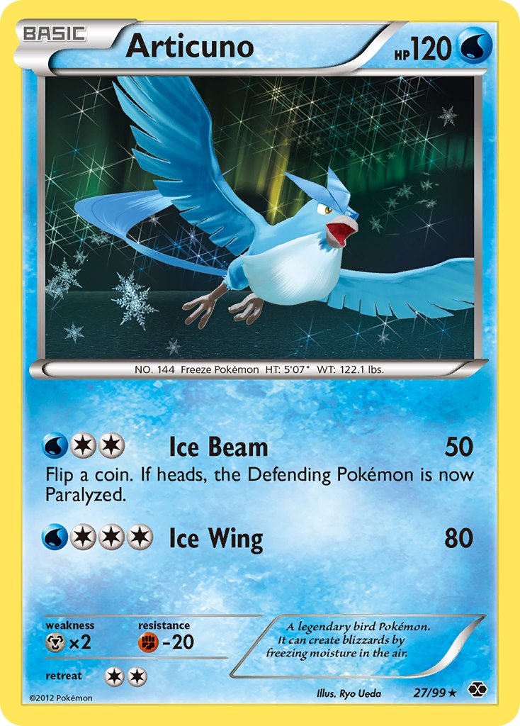 Articuno (27/99) (Blister Exclusive) [Black & White: Next Destinies] | Exor Games Truro