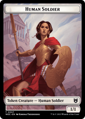 Pirate // Human Soldier Double-Sided Token [Wilds of Eldraine Commander Tokens] | Exor Games Truro