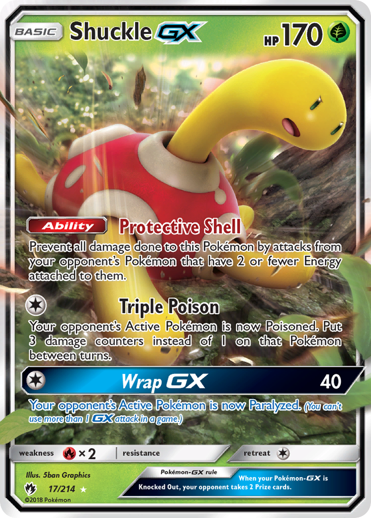 Shuckle GX (17/214) [Sun & Moon: Lost Thunder] | Exor Games Truro