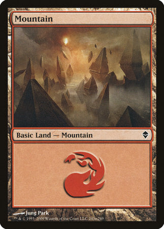 Mountain (243a) [Zendikar] | Exor Games Truro